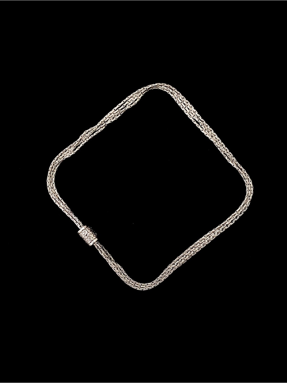 Fine Silver-Tone Multi-Strand Twist Necklace